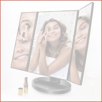 4-in-1 LED Make-up Spiegel met Vergroot..