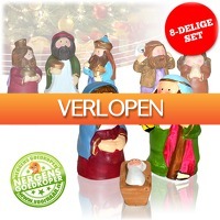 voorHAAR.nl: Vrolijke 8-delige kerstfigurenset