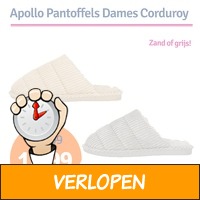 Apollo Dames Pantoffels Corduroy