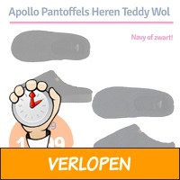 Apollo Heren Pantoffels Teddy Wol