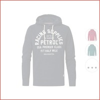 Petrol Sportieve Heren Hoodie met Print ..