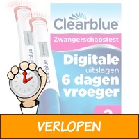 6 x Clearblue zwangerschapstest Ultravroeg