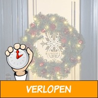 Haushalt Kerstkrans - Inclusief lampen/Kerstballen - 60..