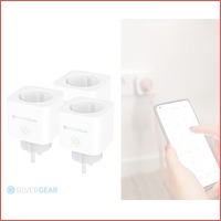 3-pack Silvergear Smart Home stekkers