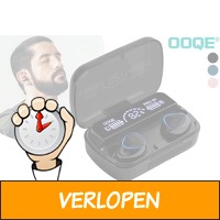 Draadloze oortjes met powerbank case | Aanbieding