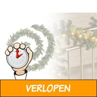 Kerstslinger met verlichting - 270 cm