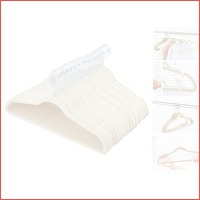 Stevige suede kledinghangers - 50 stuks ..