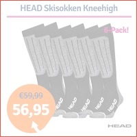 HEAD Skisokken Unisex Kneehigh 6-pack Bl..