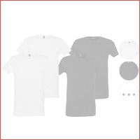 4 x Alan Red Basic T-shirt