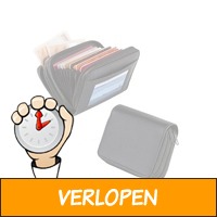 FEDEC Safe wallet portemonnee - Voor 36 pasjes - zwart