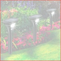 2 x luxe solar tuinlamp met sensor