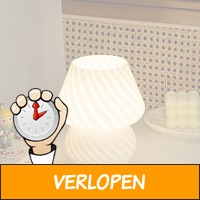 Glazen LED design tafellamp