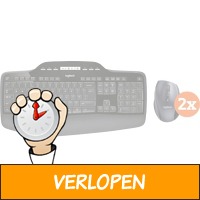 Logitech MK710 Draadloos Toetsenbord en Muis QWERTY 2-P..