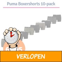 Puma Boxershorts 10-pack Forest Night / Black