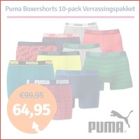 Puma boxershorts 10-Pack Verrassingspakk..