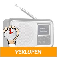 Audizio Parma draagbare DAB radio met Bluetooth en FM r..