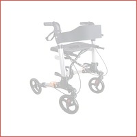 FEDEC Rollator - Inclusief Rugsteun - zw..