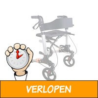 FEDEC Rollator - Inclusief Rugsteun - zwart