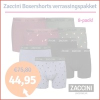 Dagaanbieding Zaccini Boxershorts 8-pack..