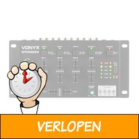 Vonyx STM3025B mixer 4-kanaals met Bluetooth en USB mp3..