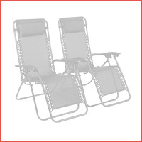 2-pack SEVVA Zero Gravity loungestoelen