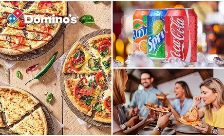 Social Deal: Afhalen: Domino's pizza + evt. drankje en potato wedges