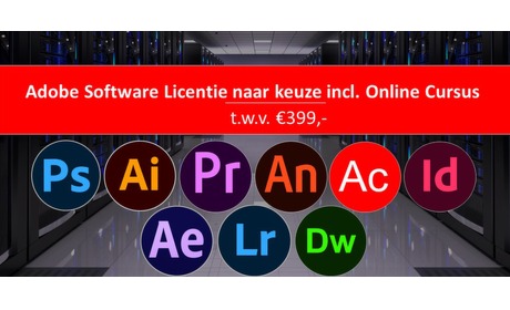 Wowdeal: Adobe Cursus + Licentie naar keuze (Windows)
